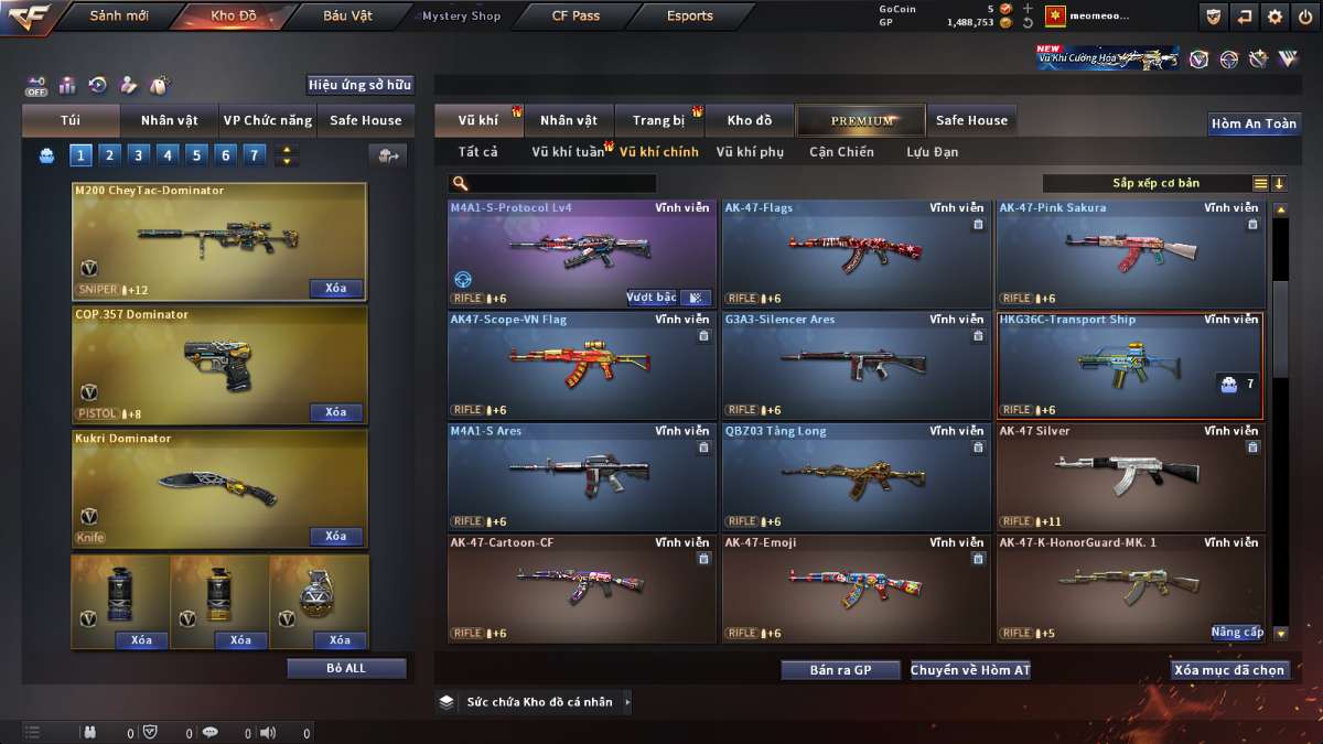 shop acc cf uy tin gia re
